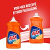 Ajax Ultra Liquid Dish Soap Orange Scent,Triple Action, Mess-Free, Easy-Flip