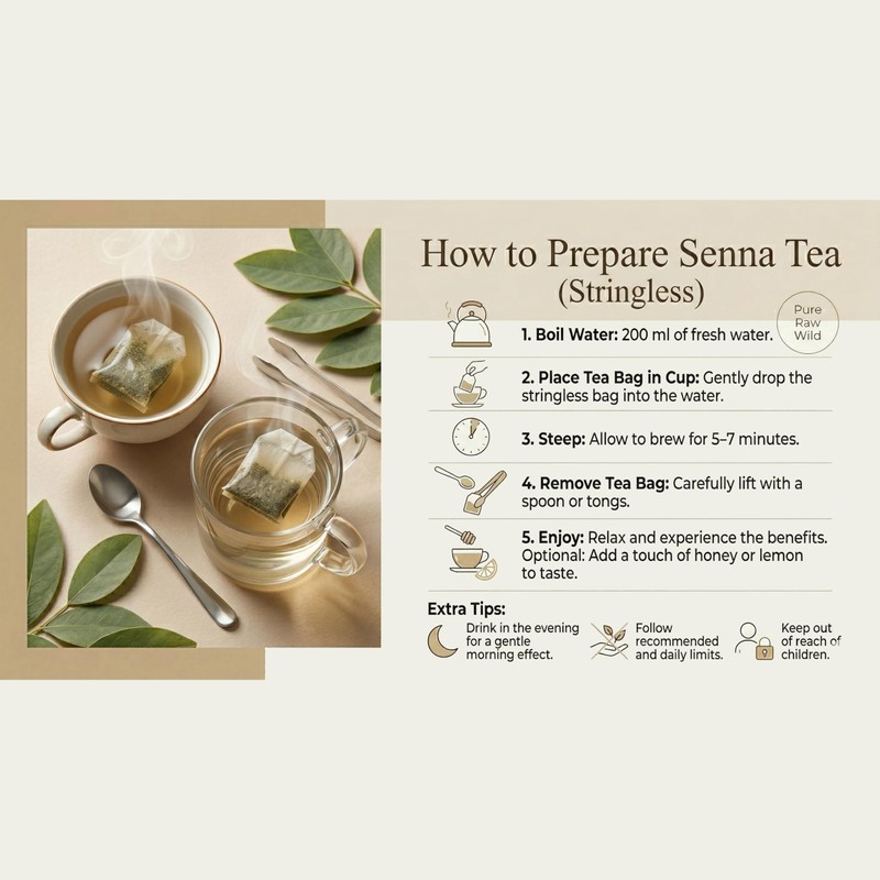 Senna – 20 Tea Bags – Natural Digestive Detox, Gentle