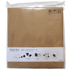 MUB-S Collapsible Cardboard Storage Box, Multi Box, Small, Size 60, 10.0 x 7.5 x 5.9 inches (25.5 x 19 x 15 cm)