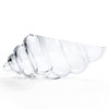 MDLUU Glass Shell Vase, 10-Inch Seashell Potpourri Holder, Decorative Conch