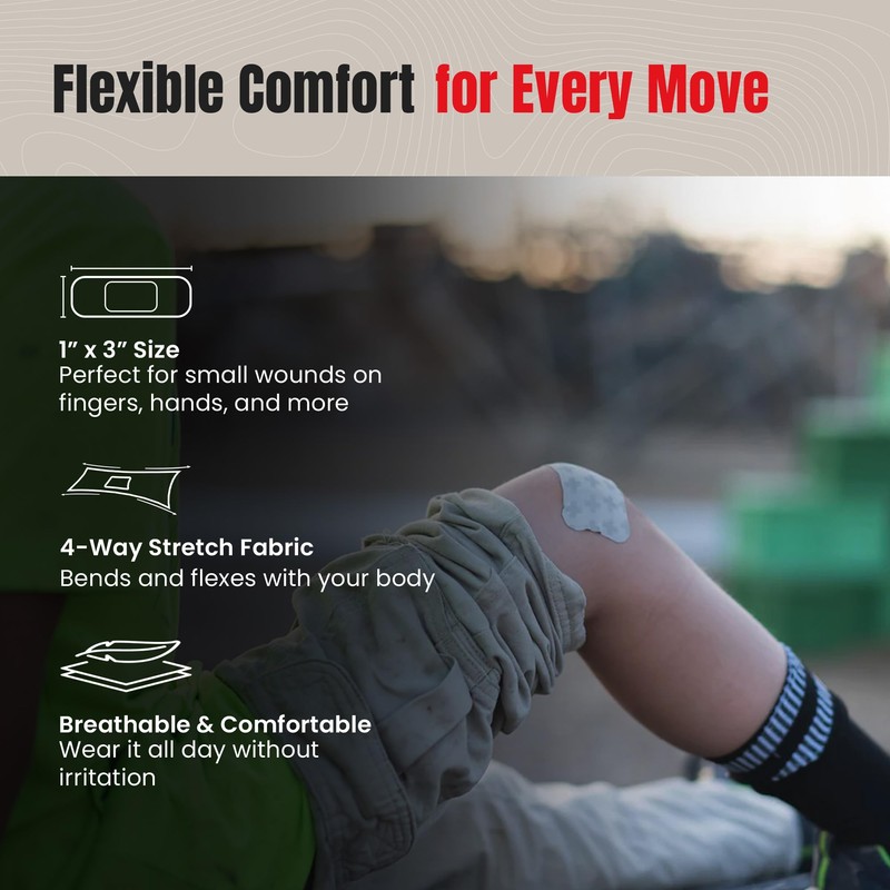 My Medic SuperSkin Bandages, 20-Pack Adhesive Bandages with Soothing Aloe,