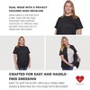Inspired Comforts Mastectomy Recovery Shirt with Drain Pockets & Fasteners