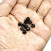 MINHER M3-0.5 Nylon Insert Locknuts,304 Stainless Steel Black Oxide, Lock