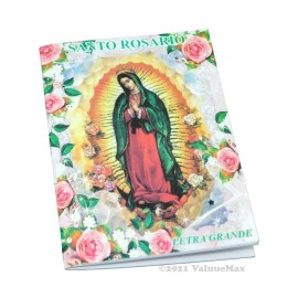 Novena Santo Rosario Virgen Guadalupe Spanish Language Book of Prayer