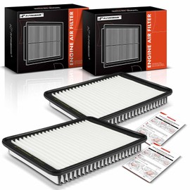 A-Premium 2-PC Engine Air Filter Compatible with Saturn L100 2001-2002, L200 2001-2003, L300 2001-2005, LS/LS1/LS2/LW1/LW2 2000-2000, LW200 2001-2003, LW300 2001-2003, 2.2L 3.0L