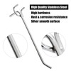 SENENQU 40PCS Pegboard Hooks, 15cm Metal Perforated Board Hooks, Heavy