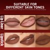 Wugbc Dark Brown Lip Liner Pencil 2 in 1 Matte