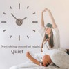 Presentime & Co Large Frameless DIY Wall Clock for Modern