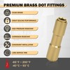 CheeMuii 6 PCS 1/4 Brass DOT Air Line Fitting Straight