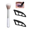 Angzhili 2Pcs Eyeshadow Tool,Eye Makeup Aid Tool with Brush,Reusable Eyeshadow