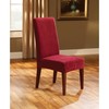 SureFit Stretch Pique Short Dining Room Chair Cover, Dining Chair