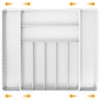 Simple Houseware Expandable & Adjustable Cutlery Drawer Organizer - Large