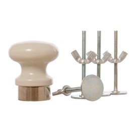 Dreambaby Magnetic Knobs with 4 Screws, White