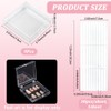 SOFPLATE 9Pcs Press on Nail Case Clear Nail Box Holder
