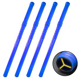 Vouyar 4 Pcs Welding Rod Storage 40 Inch Tig Rod Storage Canisters Welding Electrode Holder Airproof Waterproof Welding Rod Container (Blue)