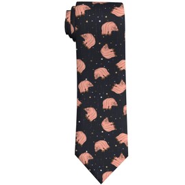 WILL BUDXEG Tardigrade Costume Water Bear Galaxy Constellation Mens Novelty Necktie Ties Funny Neckties Fashion Neck Ties