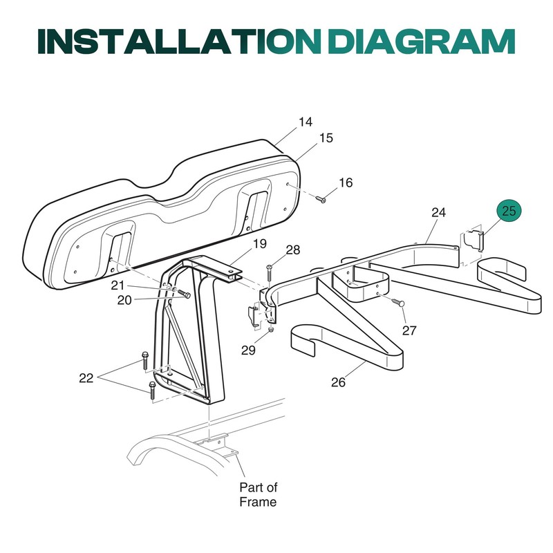 Drive-up Golf Cart Bag Rack Strap Buckle, for Most Club