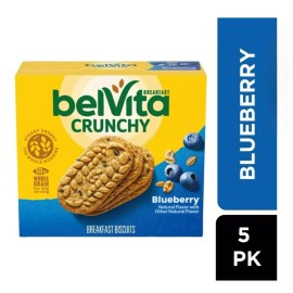 Belvita  New Exclusive Belvita Breakfast Crunchy Blueberry Biscuits 8.8oz (5-Pack)