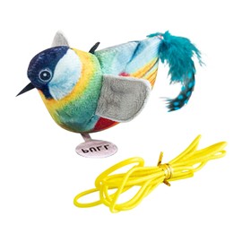 DEETREK Animal Interactive with Bells Bird Cat Feather Cat Bird with Elastic Rope Retractable Hanging Suitable for Indoor Cats to Chase Chew Play
