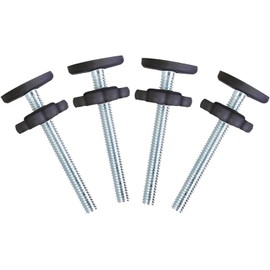 4 Pack Baby Gate Replacement Parts Threaded Spindle Rod 8MM(M8), Screw Bolts Hardware Kit for Pet & Dog Pressure Mounted Safety Door & Stair Gates (a Black)
