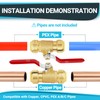 (Pack of 10) Seelink 1/2 Inch Push-Fit Ball Valve with