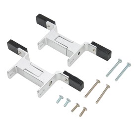 Water Pump Bracket Silver Aluminum Alloy Desktop Mounting Stand for 25‑45mm Thickness Radiator Fan