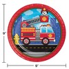 Trendware Fire Truck Paper Plates, 24 Count