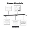 Floating Shelf Brackets - Sheppard Brackets - Easy Install -