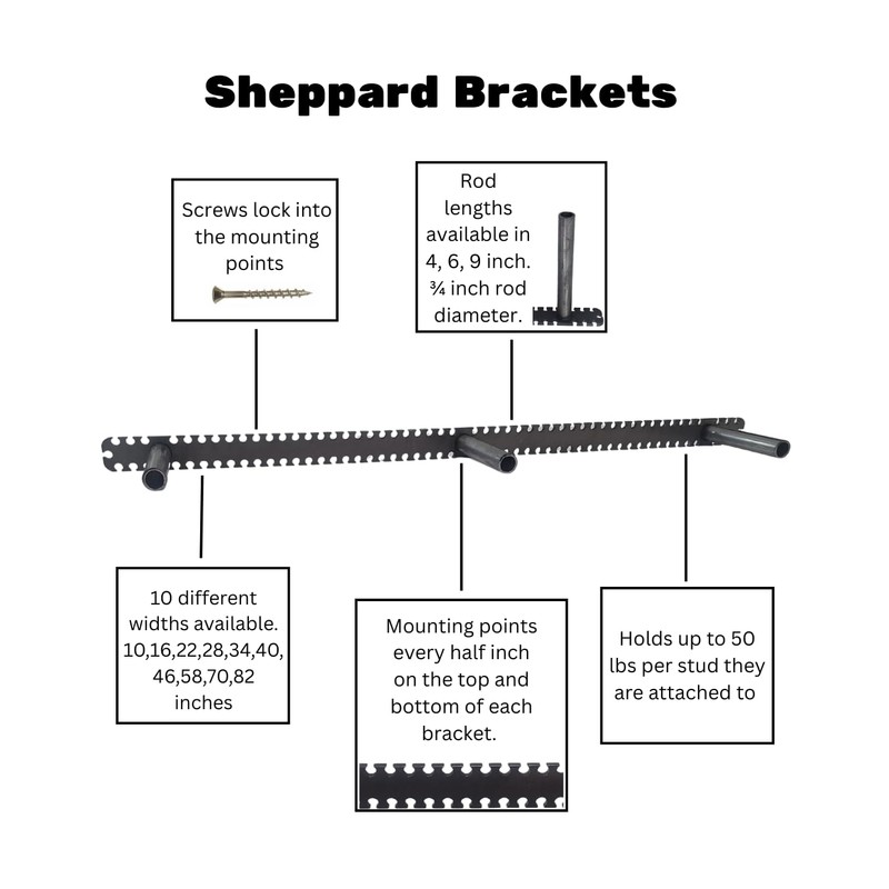 Floating Shelf Brackets - Sheppard Brackets - Easy Install -