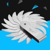 Stainless Steel Radius Fillet Gauge External Internal Concave Convex Measuring