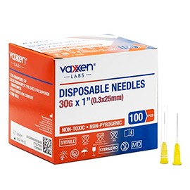 Vaxxen Labs Disposable 30G x 1" Luer Lock (Box of 100)