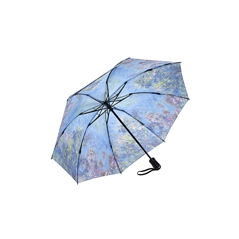 Galleria Monet Wisteria Folding Auto-Open/Close Rain Folding Umbrella