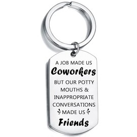 Coworker Keychain Funny Gifts Coworker Gifts for Women Men Boss Coworkers Friend Gifts Retirement Gifts, Office Appreciation Work Bestie Gifts