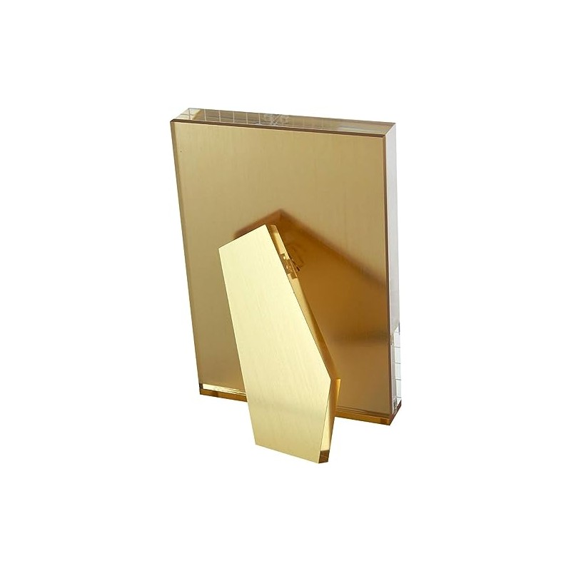Tizo 8" X 10" Acrylic Crystal Clear Photo Frame, Gold
