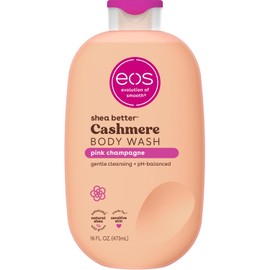 eos Cashmere Body Wash - Pink Champagne Moisturising Shower Gel · Creamy Gel Formula · With Shea Butter · 16 fl oz