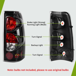 AUTOSAVER88 Tail Lights Compatible with 1999-2006 Chevy Silverado 1500 2500 01-06 Silverado 3500&2007 Silverado with Classic Body Style 99-02 GMC Sierra 1500&2500, Not Fit Barn Door or Stepside Models