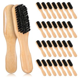 Kifmurase Paquete de 20 cepillos de pelo de cerdas de jabalí a granel, cepillo de pelo natural 100% suave de cerdas de jabalí para mujeres y hombres, 