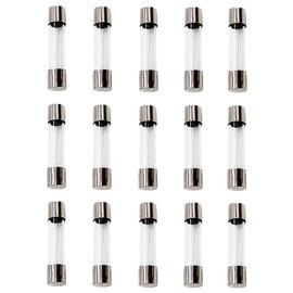 6A Glass 3AG Fast Blow Fuse - 250V 6x30mm - Pack of 15