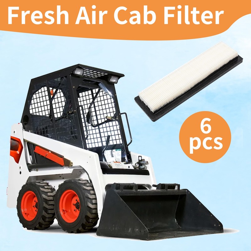 6 PCS 7176099 Fresh Air Cab Filter for Bobcat Loader