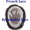 Ehairc Mens Toupee French Lace Pu Front Hair System For