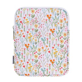Dadanism 6-7 Inch Padded Sleeve for 7" Kindle Colorsoft Signature Edition and All-New Kindle Paperwhite, Protective Pouch Bag Carrying Case for 6" K-indle/K-indle Oasis/Kobo E-Reader, White Floral