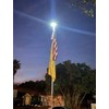 PPQ Solar Flagpole LED Light,New 136 LED 10000h Lifespan Flag