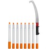 VEVOR Manual Pole Saw,4.6-9.8 ft Extendable Tree Pruner, Sharp Steel