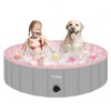 Furrybaby Dog Pool, Kiddie Pool Hard Plastic Foldable Dog Pools