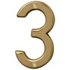 Hy-Ko 4" High Premium Metal House Number, Modern Raised Numbers