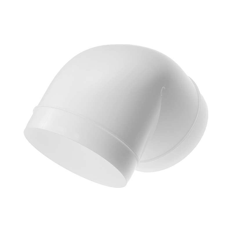 Repa Market 6 Inch Ducting Pipe Connector - White Plastic
