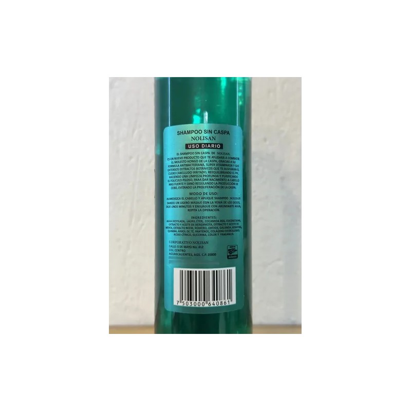 Shampo Natural Anticaspa Control Caspa Grasa Caída