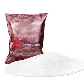 happymas Deceptively Real Artificial Snow, Soft and Fluffy, Approximately 1000 ml Glittering Decorative Snow for Christmas Decoration