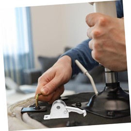 Healeved 1set Salon Chair Base Bracket Hook U-Shaped Connector for Hairdressing Chair Stability Easy Installation Compatible Models Barber Accessory