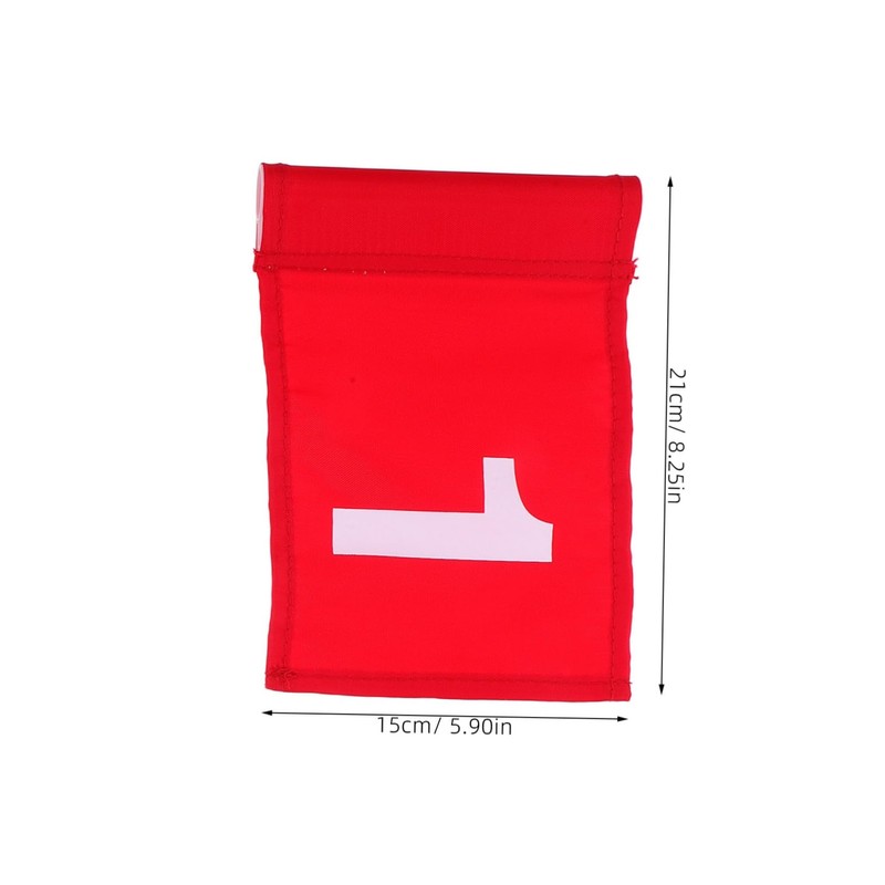 Abaodam 4pcs Golfing Training Flags Portable Flags Numbers for Game